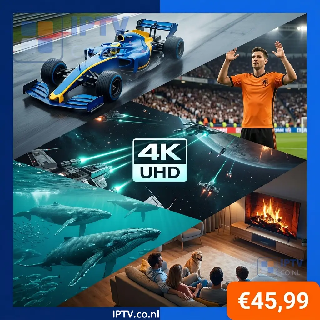 4K IPTV 6 maanden half jaar abonnement van IPTV Nederland met videoland en sportzenders