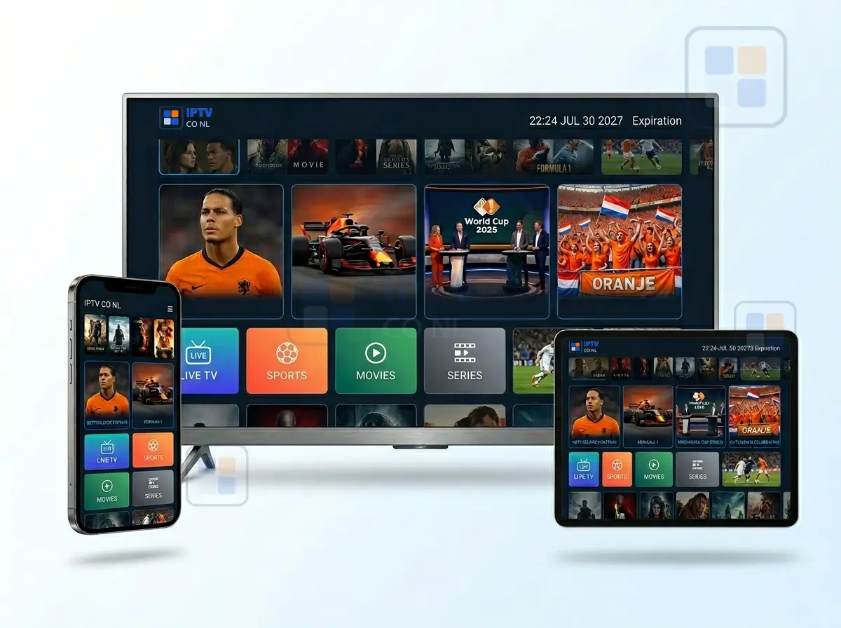 IPTV Nederland abonnement op Smart TV met 4K zenders, films en live sport