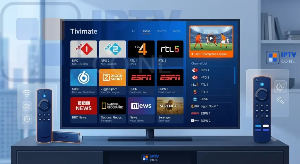 TiviMate installeren op Firestick en Android TV voor IPTV Nederland kopen